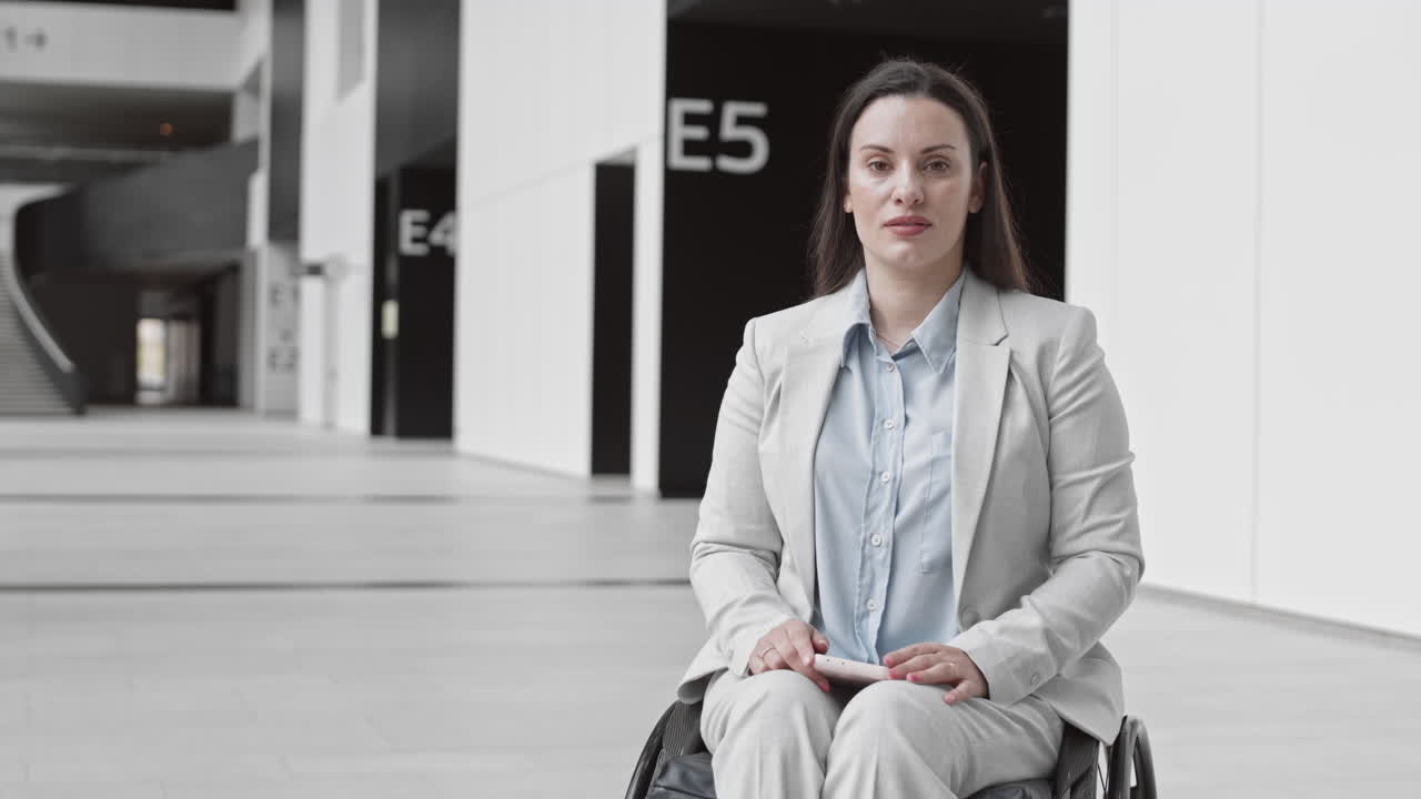 Portrait of Businesswoman in Wheelchair