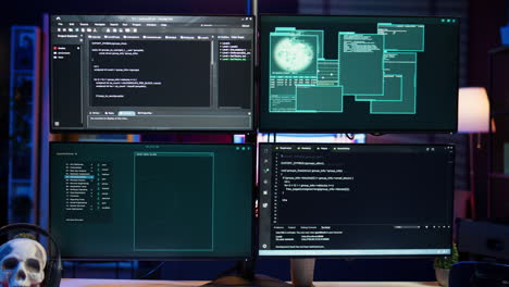 Code-running-on-monitors-in-empty-apartment-used-by-hacker-stealing-state-secrets