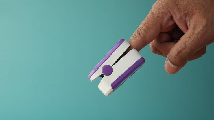 Pulsoximeter på finger
