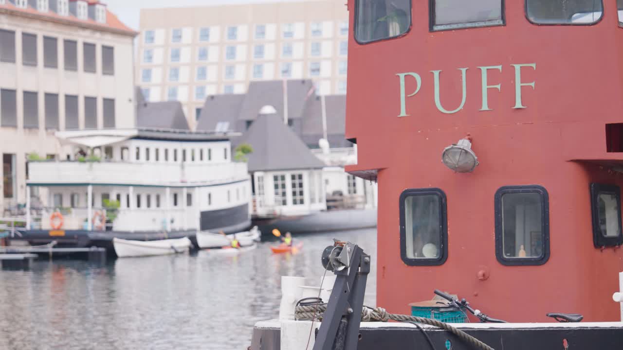 Kayaking in the canals of Copenhagen, Denmark