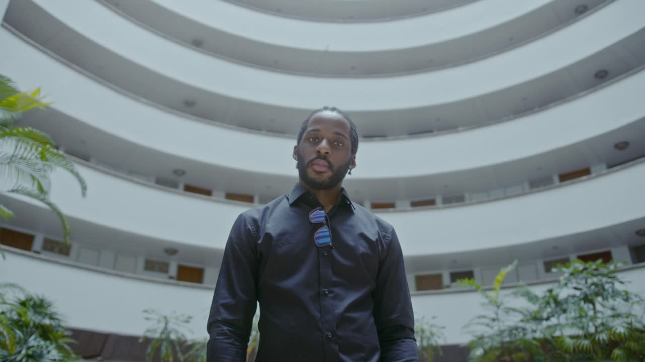 Portrait of a Man in an Architectural Interior