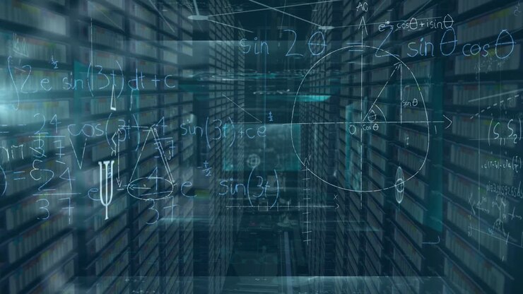 Animation of mathematical equations over computer servers