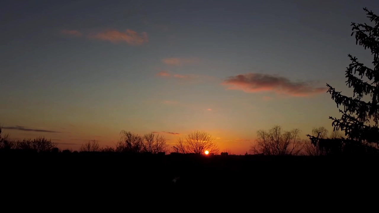 Sonnenuntergang über der Stadt