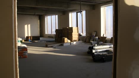 empty office under construction