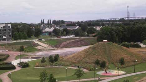 hyllie park malmo sweden in a sunny day