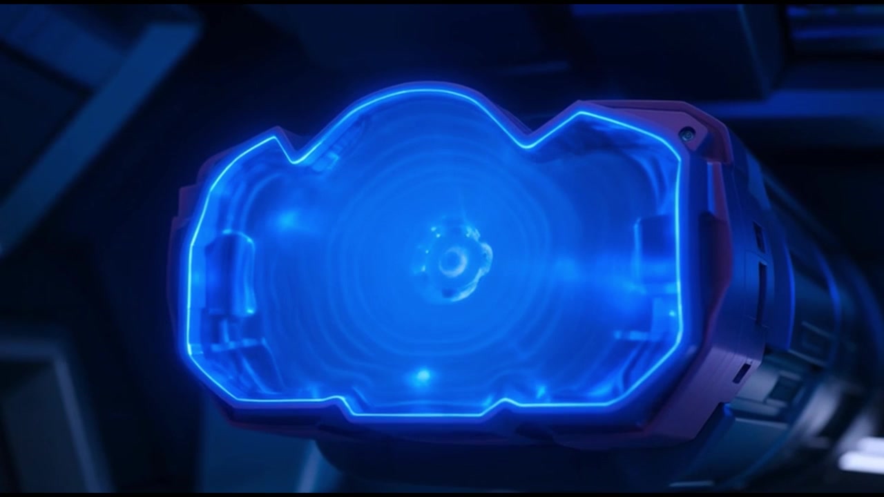 Dispositivo futuristico che esegue manutenzione intelligente con scansione laser