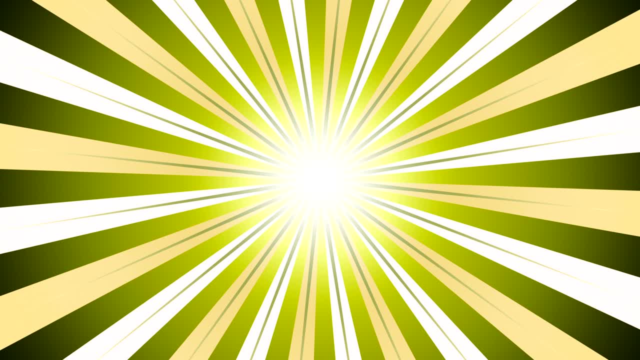 estallido de sol verde brillante