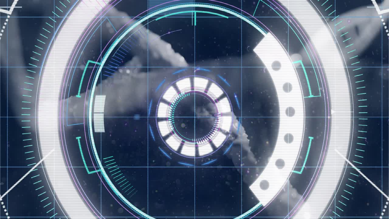 Animation of scope scanning over dna strand
