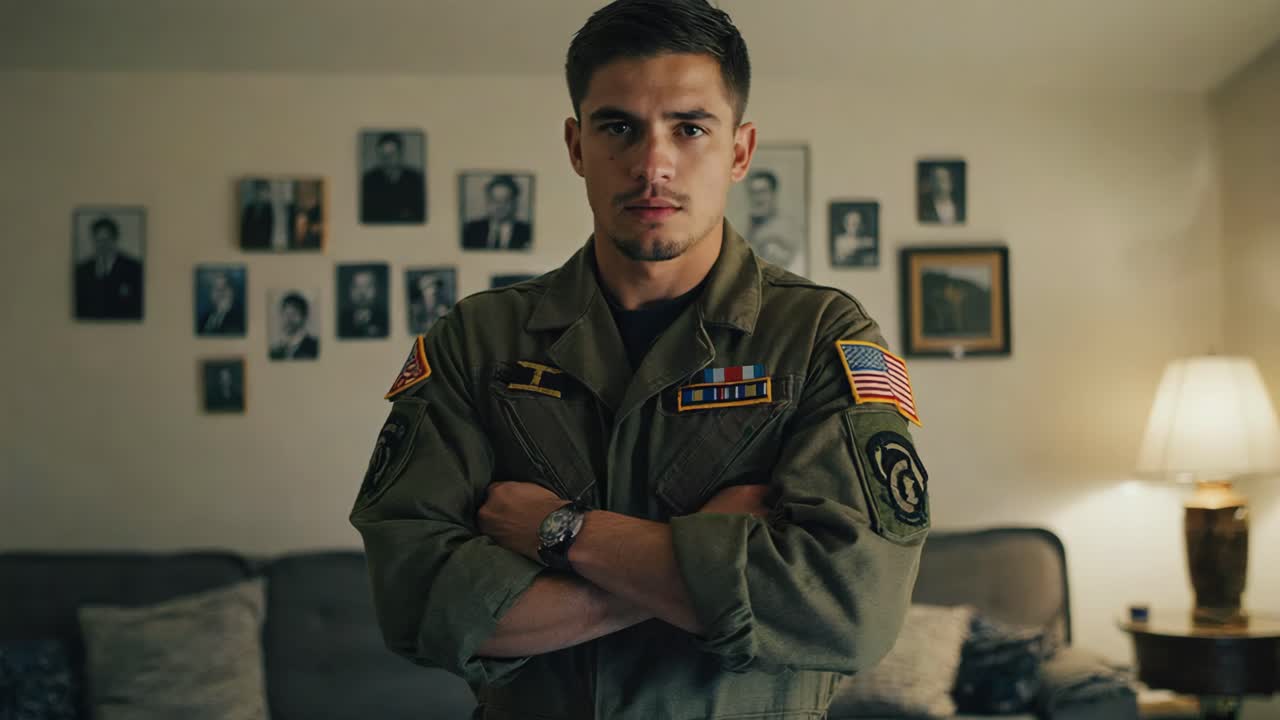 Portrait of a Soldier in Uniform