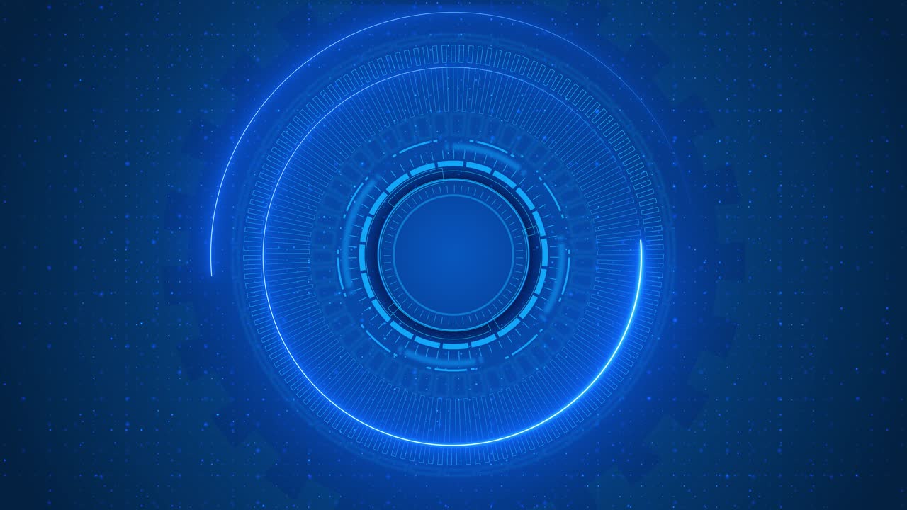 Futuristic Digital HUD Circle Abstract Background