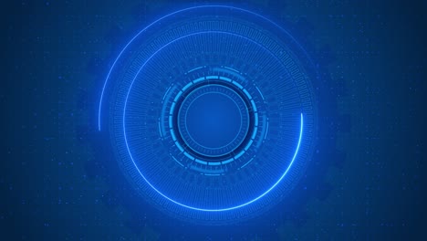 futuristic digital hud circle abstract background