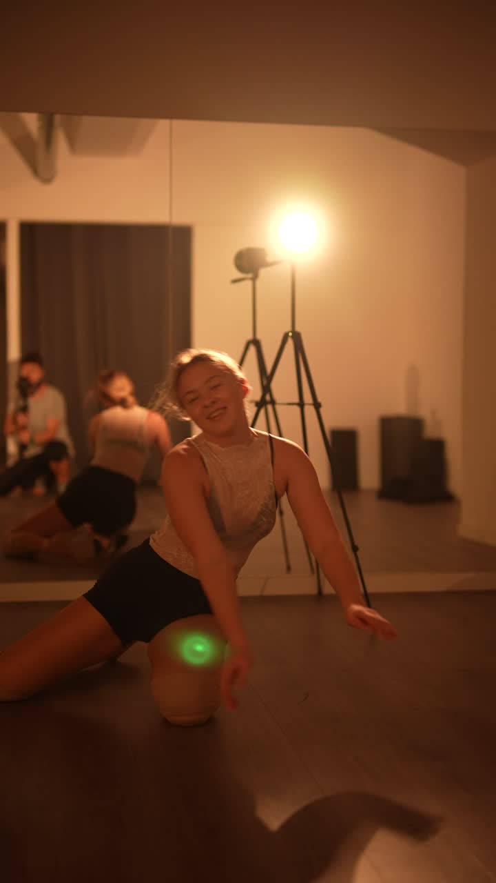 joven bailarín en práctica