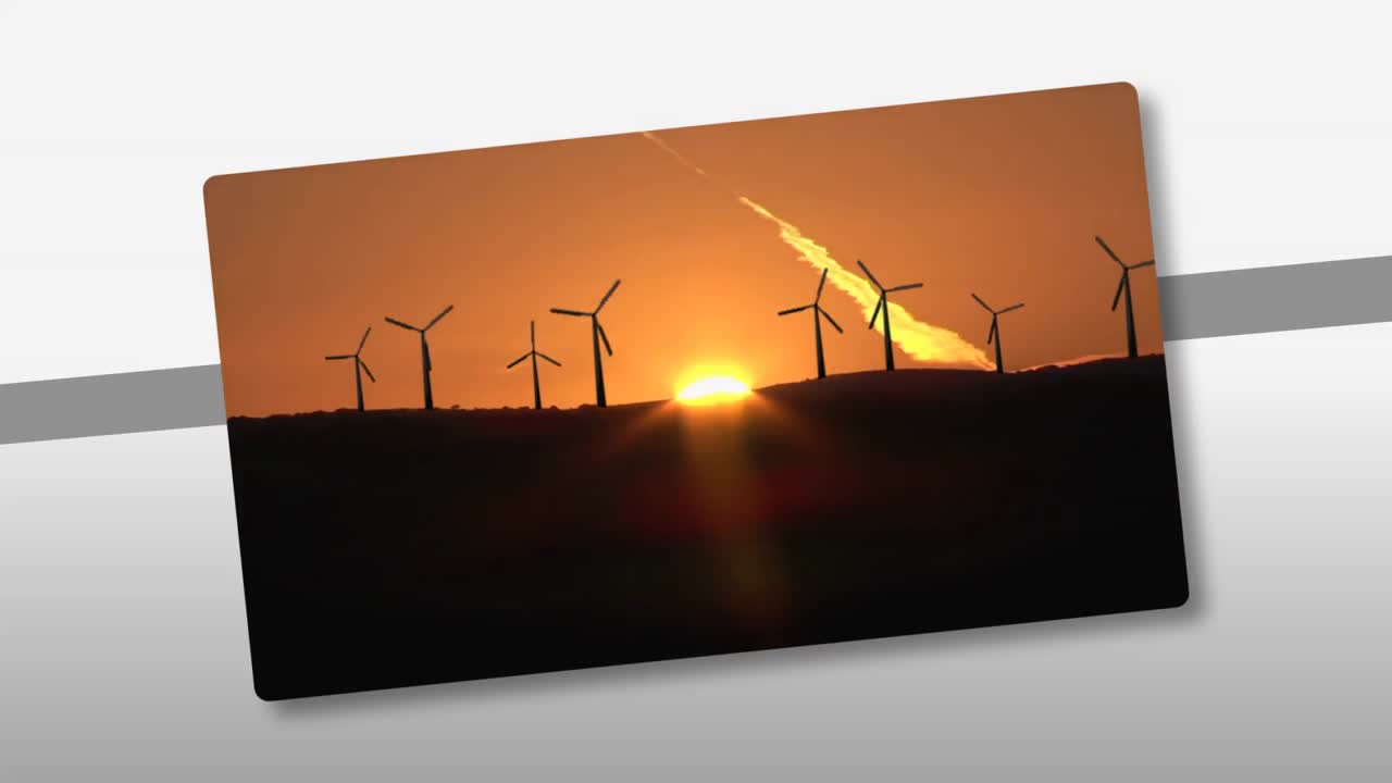 animación que presenta el concepto de la energía eólica