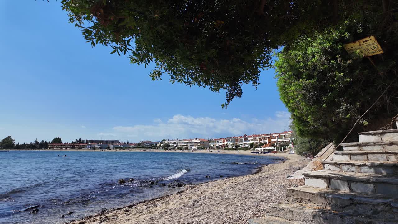 Halkidiki beach Greece isolated seaside village countryside rural Yerakini summer holiday