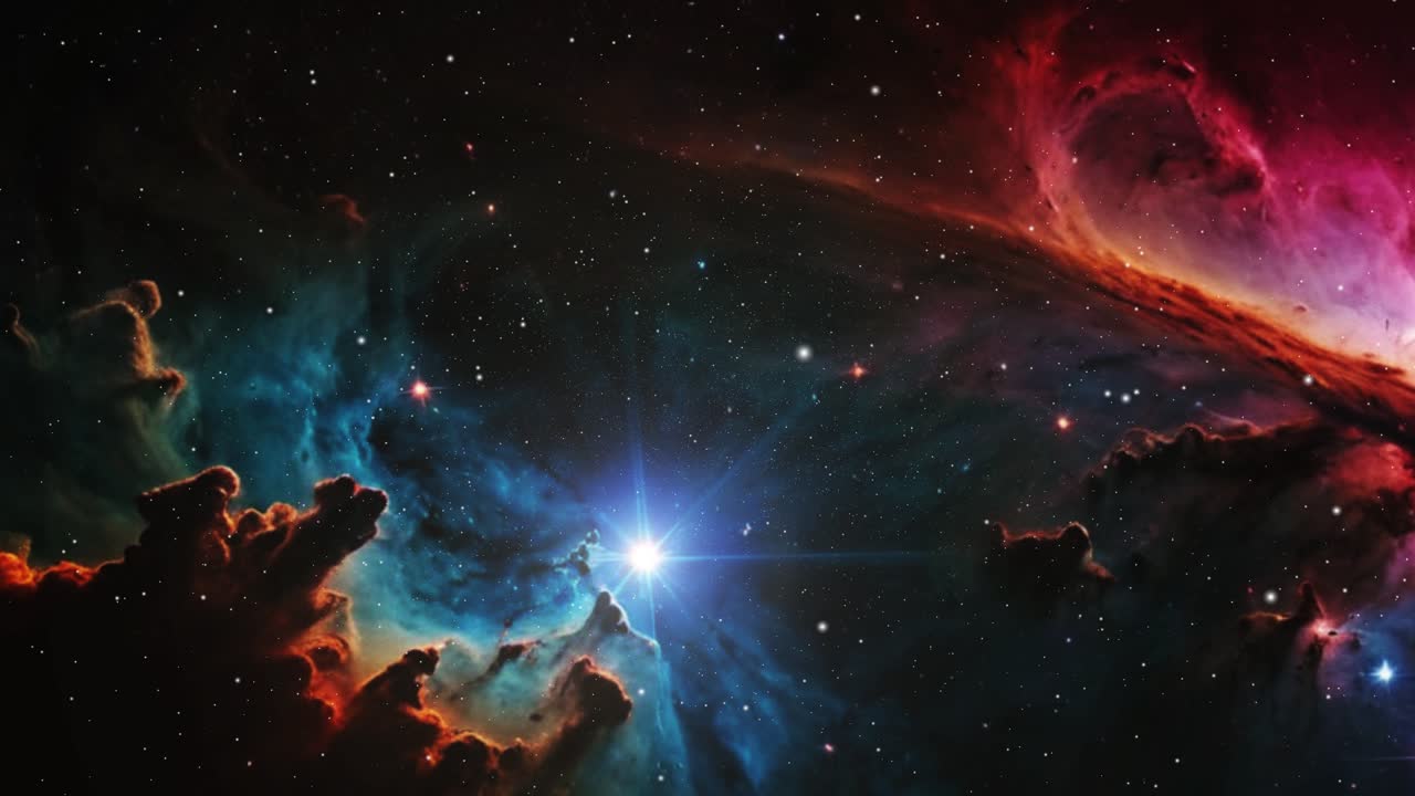 Universe filled with stars, nebula Ultra HD