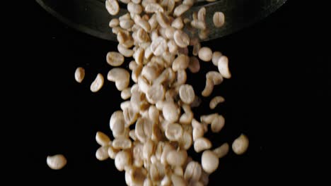 peanuts fall out of the tube