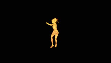 A-modern-youth-dance-performed-by-a-graceful-and-sexy-female-silhouette,-in-the-backdrop-of-fire