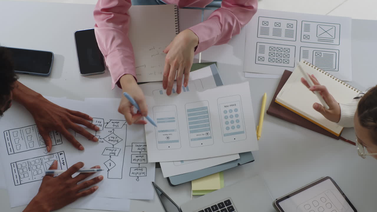 Startup Team Meeting at Office