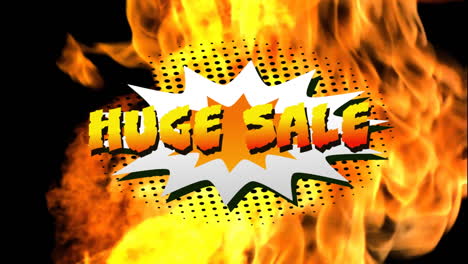 enorme gráfico de venta en la explosión