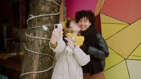 lesbian couple spending time together