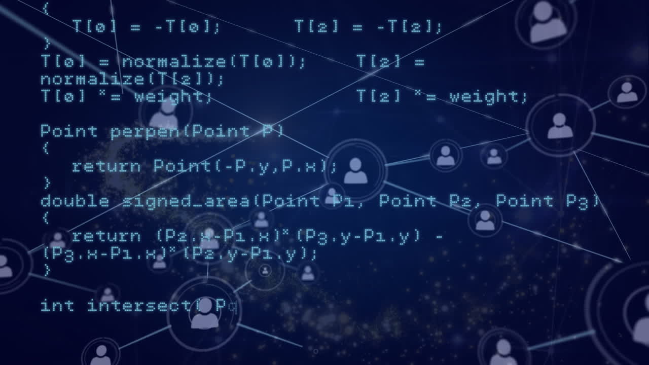 데이터 프로세싱을 통한 연결 네트워크의 애니메이션