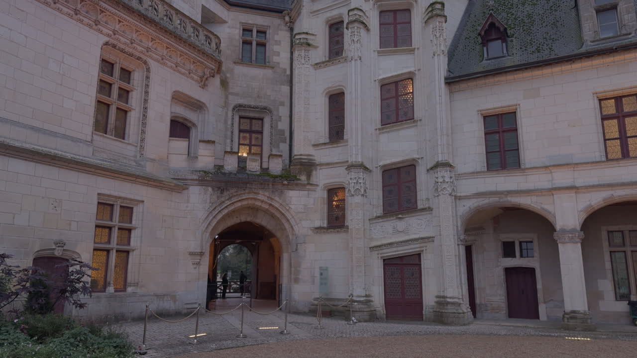 Majestic Chateau at Dusk: A Glimpse into French History