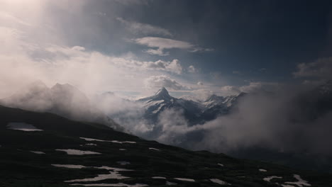swiss alps mountain range landscape