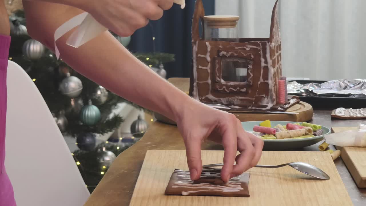 decoración de la casa de pan de jengibre