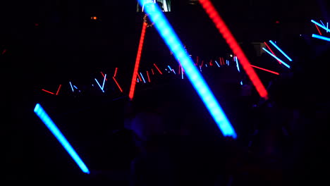 close-up-of-blue-and-red-light-sabers-from-star-wars-lightsabers