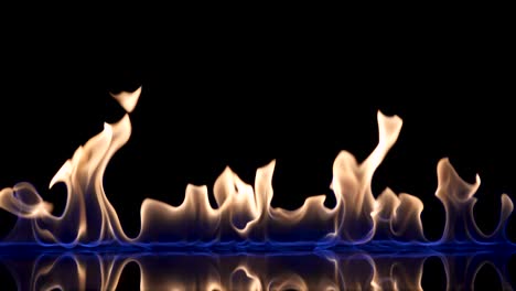abstract fire patterns on black background
