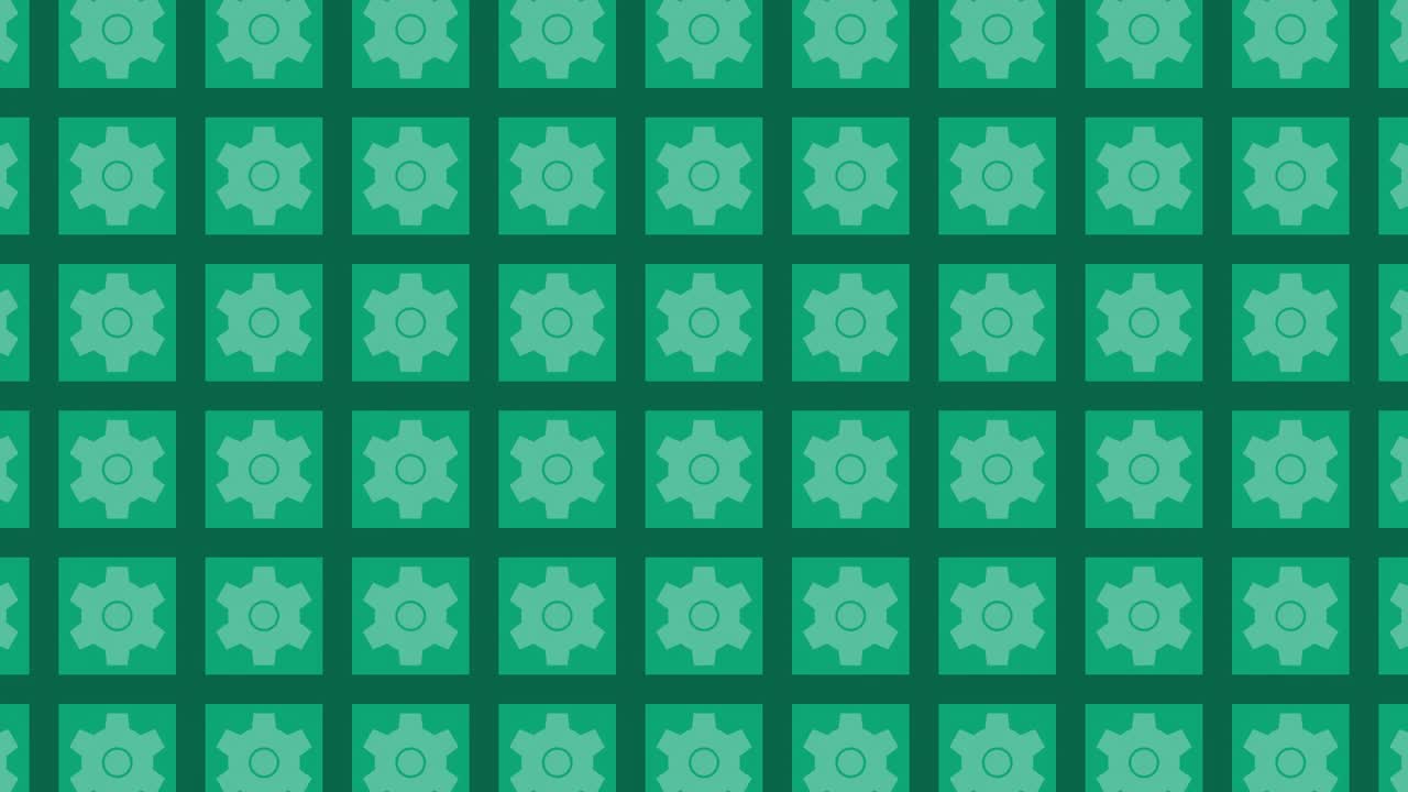 Green Gear Pattern