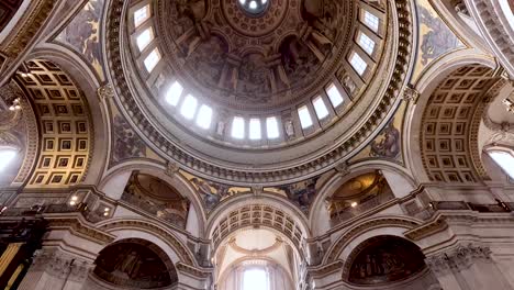 panoramic view of st. paul's cathedral interior