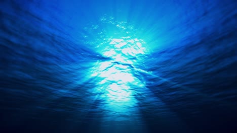 light underwater 4k animation