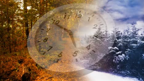 horario de las temporadas de invierno y otoño