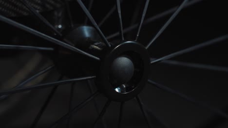 spinning spokes and wheel hub