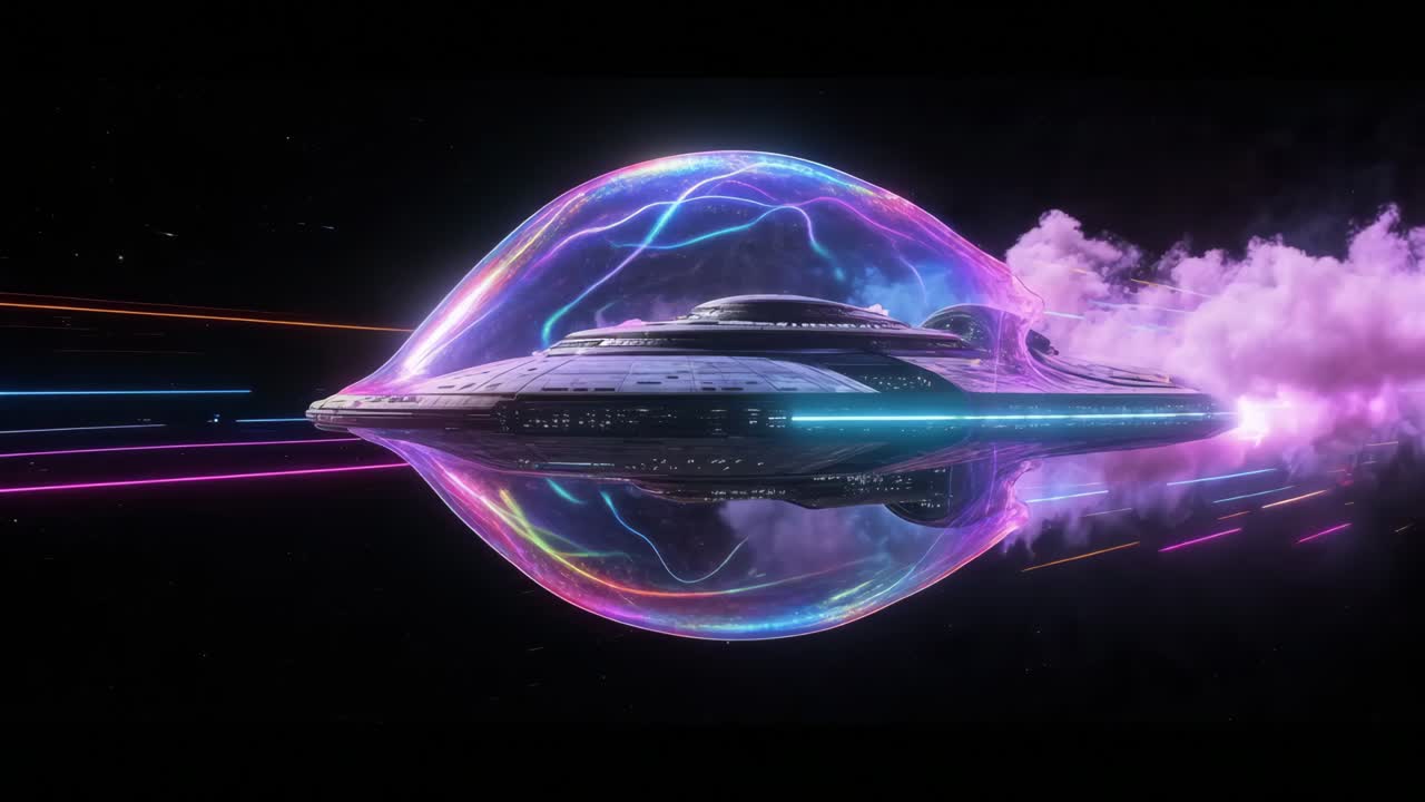 거품 속의 반이는 우주선