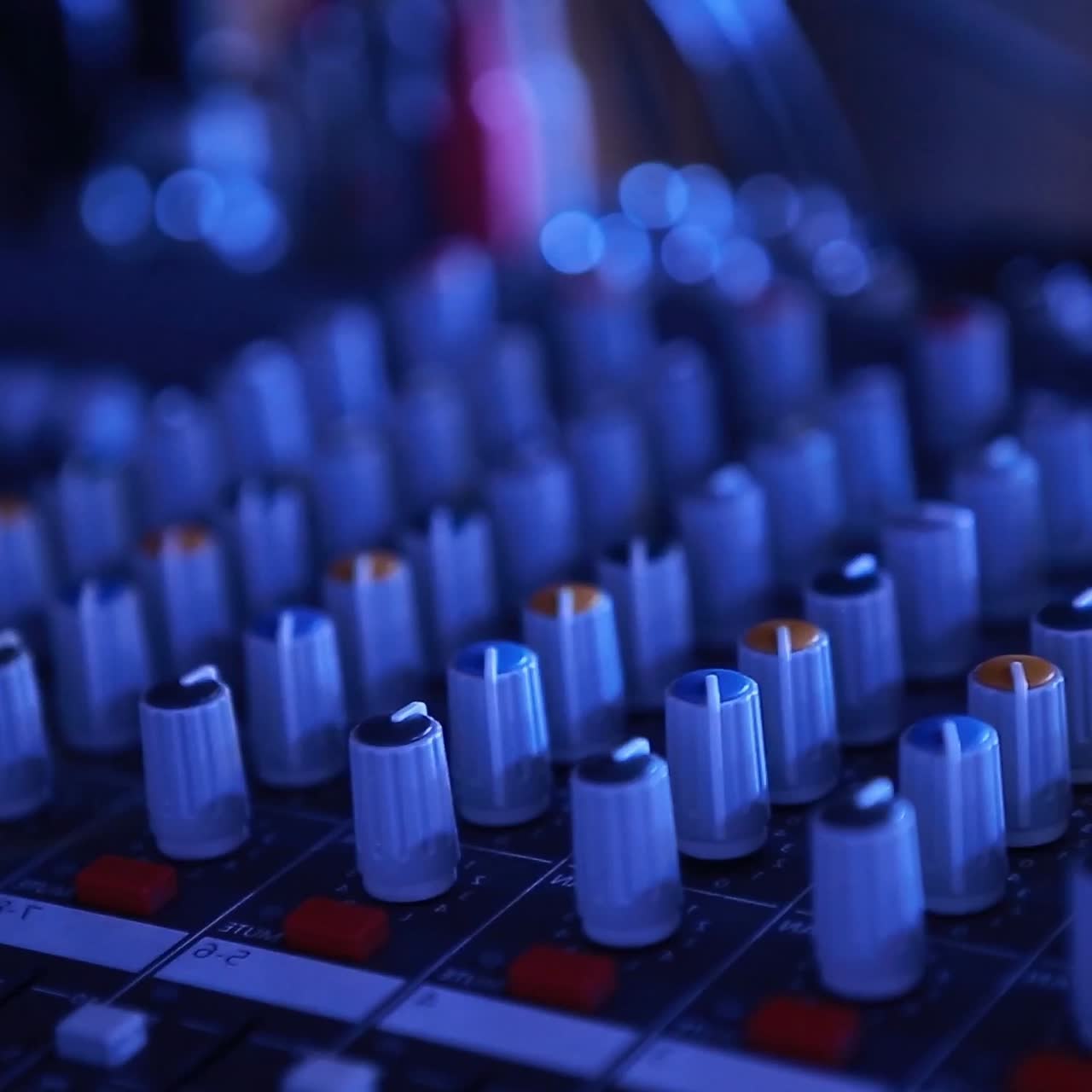 Sound Music Mixer Control Panel