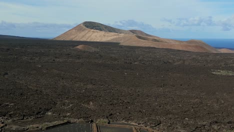 Volcano-volcanic-scenery-solidified-lava-field