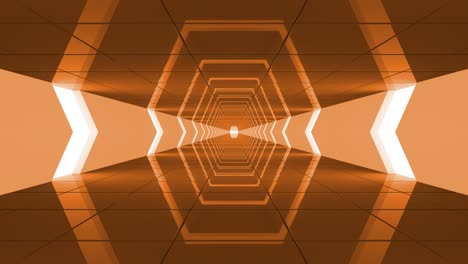 elegante y fresco túnel de fondo naranja