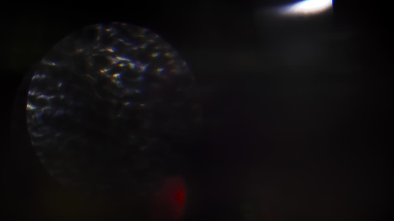 las luces pulsan sobre un fondo oscuro