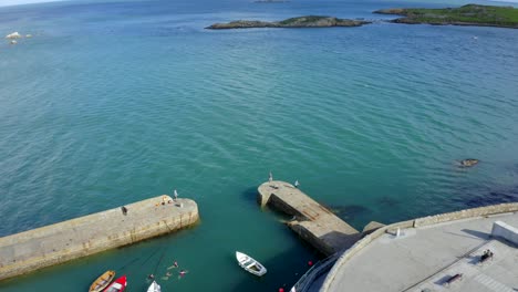 coliemore harbour, dalkey, dublin, ireland, september 2021