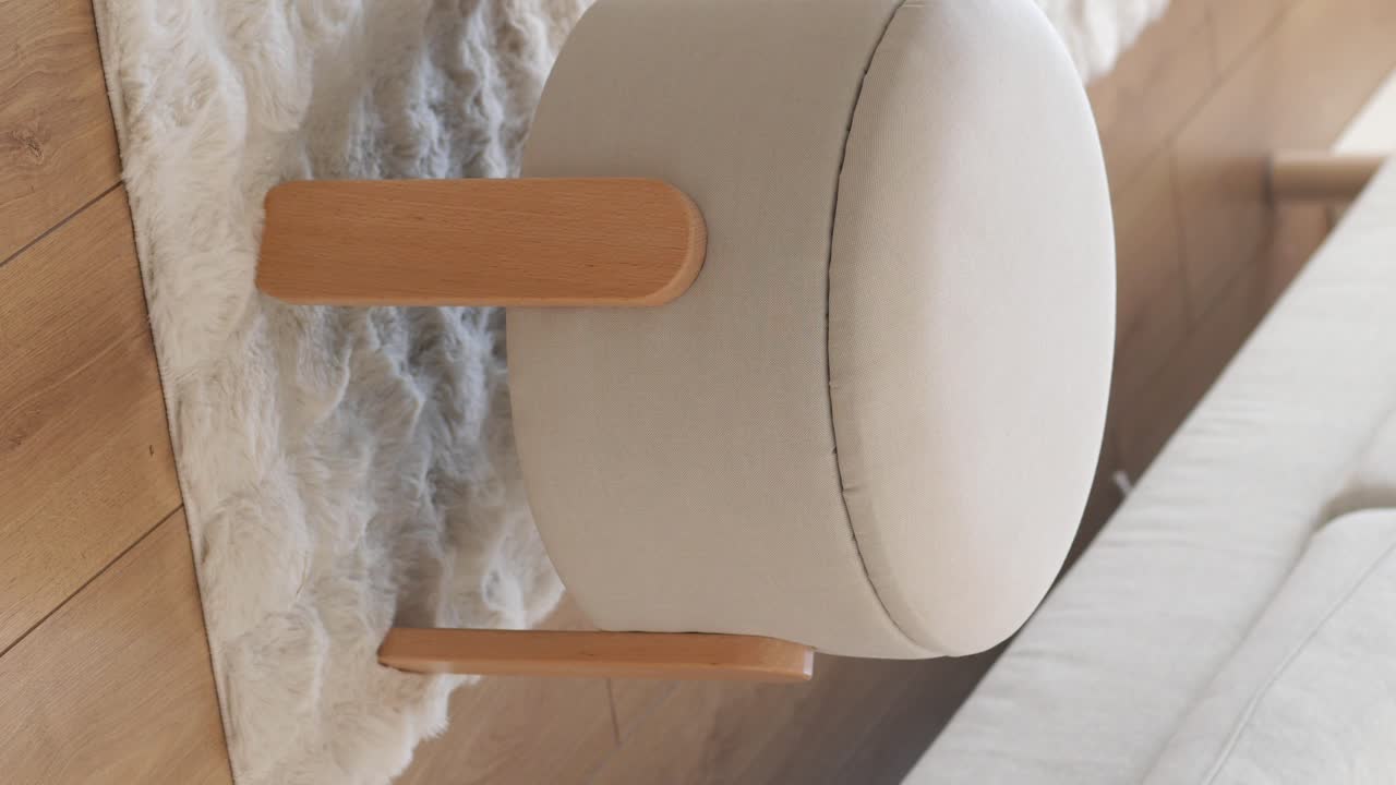 Close-up of a chair on a rug