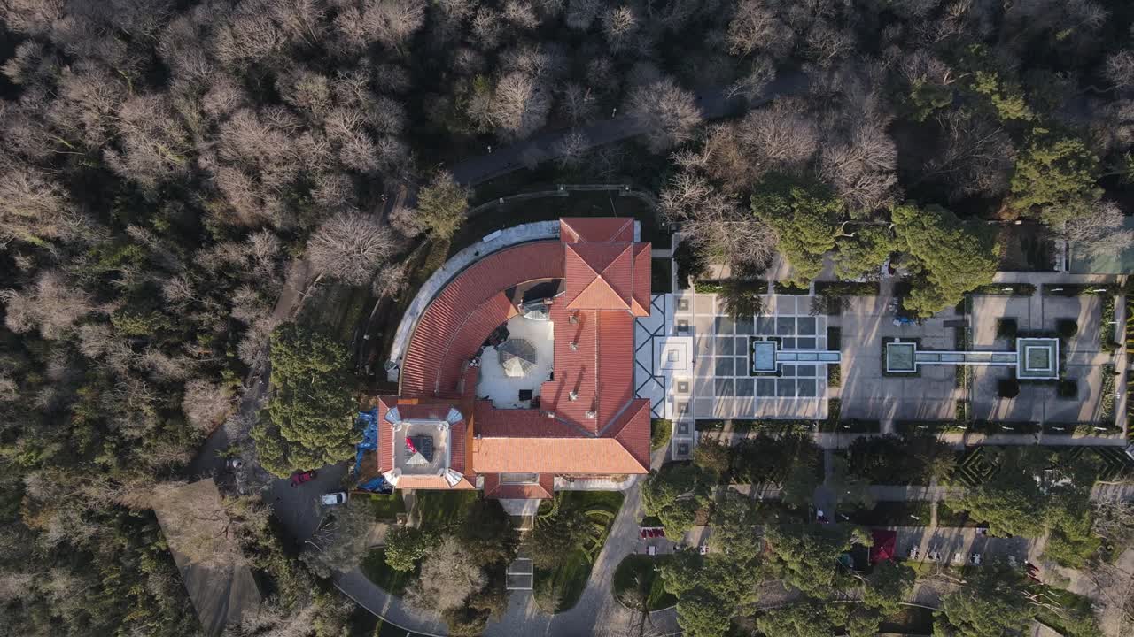 el pabellón de hidiv video aéreo de beykoz, estambul, turquía