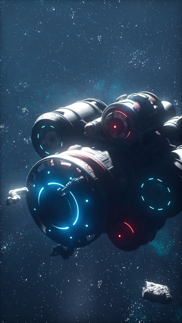 nave espacial futurista en el espacio