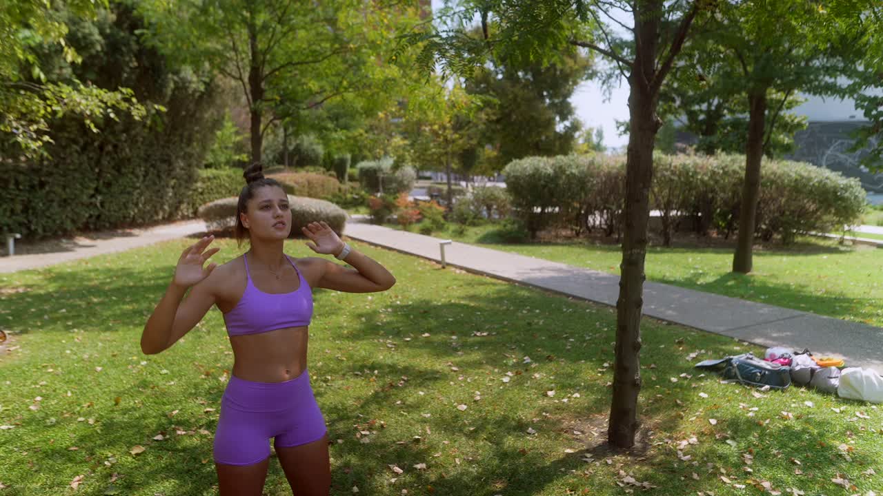 Women playing with ball outdoors