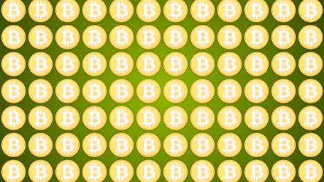 bitcoin cryptocurrency green background coins pattern traffic vertical