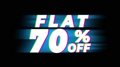 flat 70% off sale banner