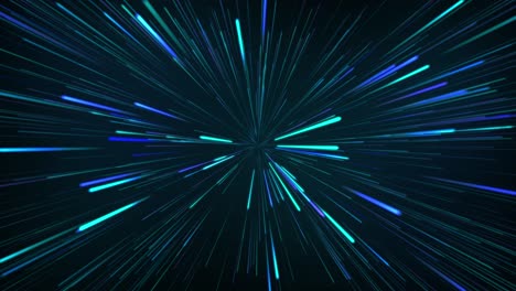blue light lines neon moving data flow. creative network solutions background.