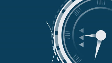 animation of clock ticking and data processing