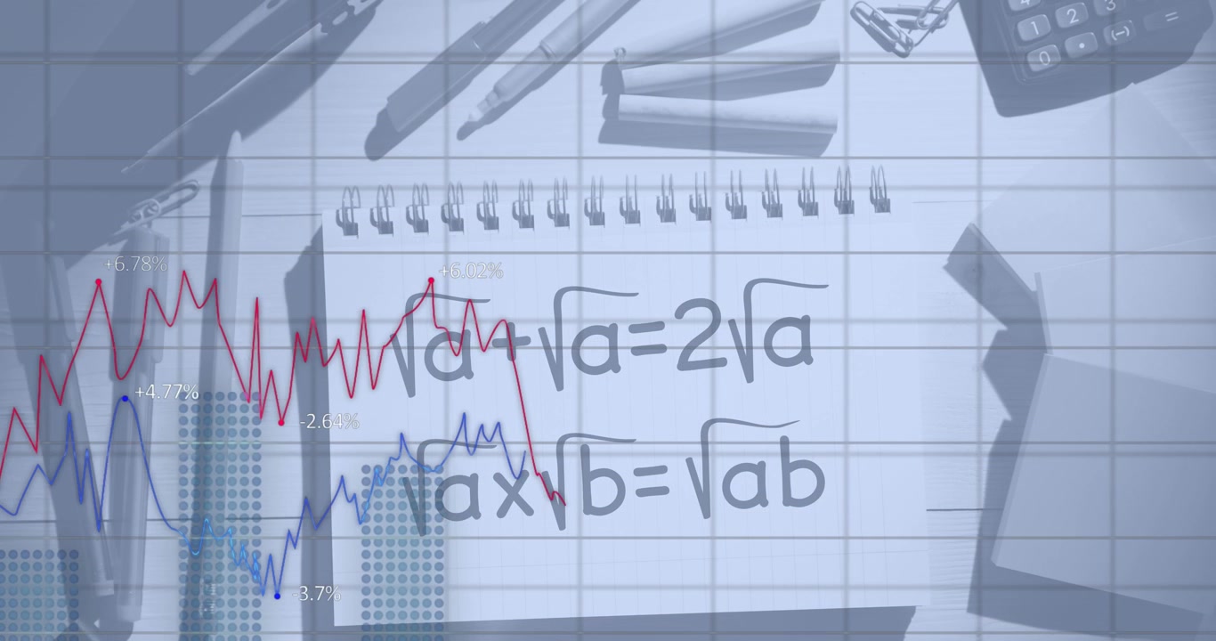 Animation of data processing over doctors with stethoscope